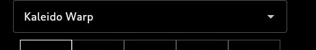 Controls: Shader dropdown