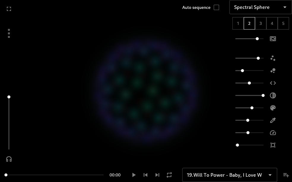 Shader: Spectral Sphere (user interface)