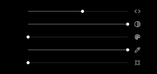 Controls: Sliders