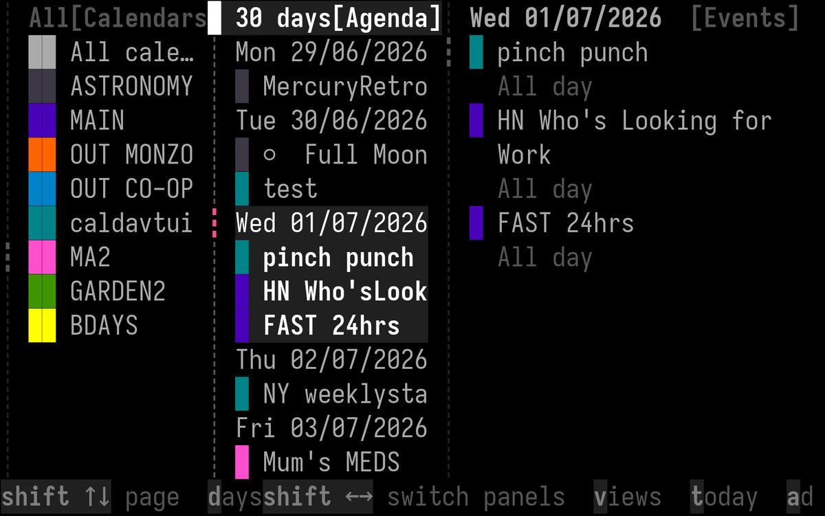Agenda View (59 columns)