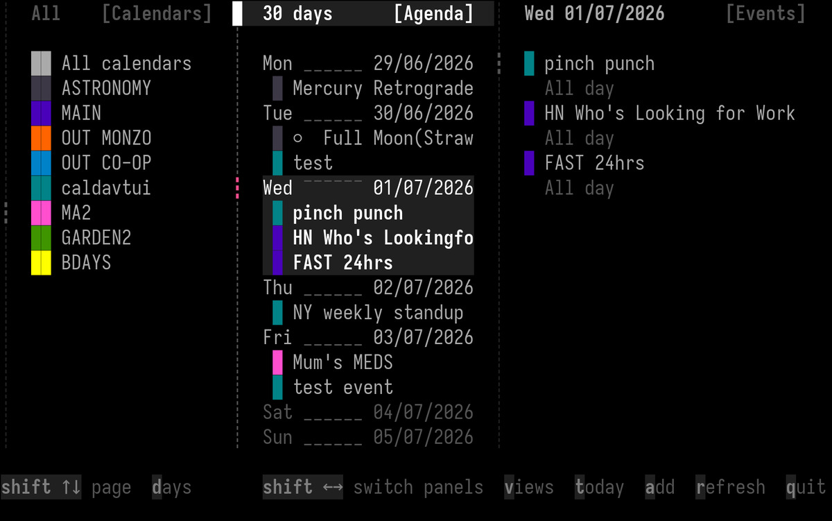 Agenda View (82 columns)