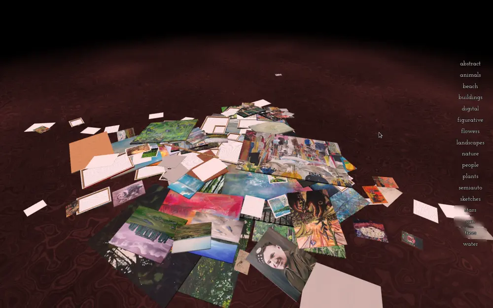 Zoomed-out pile